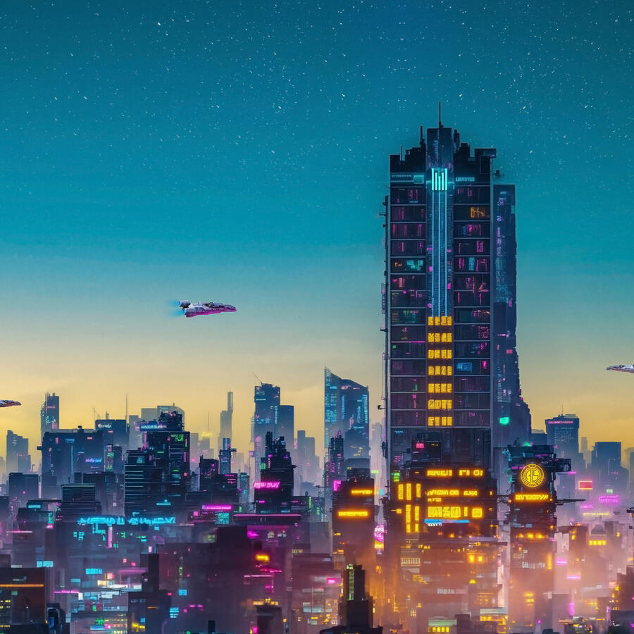 Grand Millennium Business Bay in Cyberpunk City