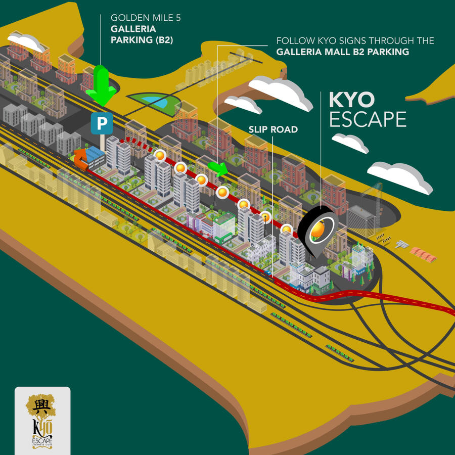 Kyo Restaurant Map Illustration